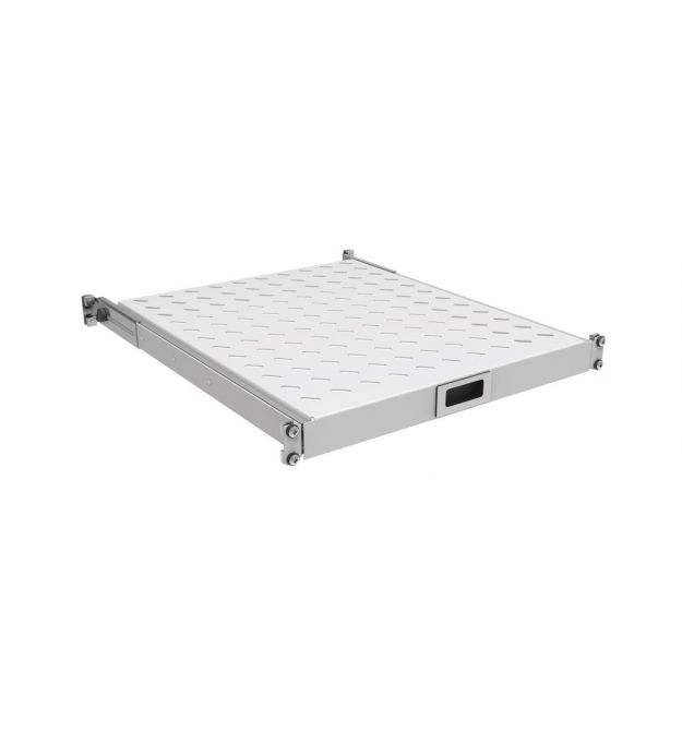ZPAS ZPAS 19" shelf, 1U, pull-out, depth 450-550 mm, gray