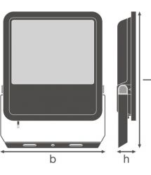 LEDVANCE Прожектор FLOODLIGHT 133Вт 20000Лм 4000K черний