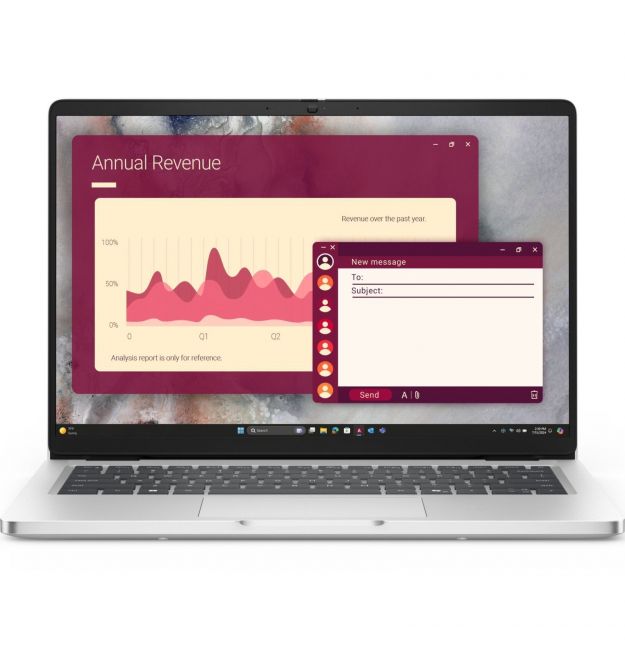 Dell Ноутбук Dell Pro 14 14" FHD+ IPS AG, Intel U7-255U, 32GB, F512GB, UMA, Lin, сріблястий