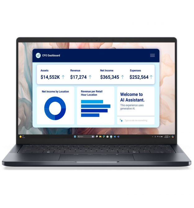 Dell Ноутбук Dell Pro 14 Premium 14" QHD+ OLED Touch, Intel U7-268V, 32GB, F512GB, UMA, Win11P, чорний