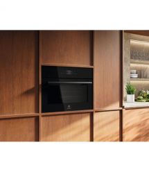 Electrolux Electrolux oven electrical compact, 44l, display, convection, microwave function, black