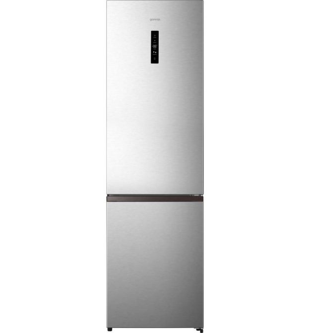 Gorenje Холодильник с нижн. мороз. камерой, 200х60х60см, 2 дв., 238(98)л, А+, NF+ Зона св-ти, Внешн.диспл, серый