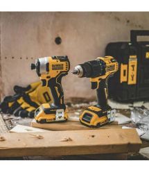 DeWALT DeWalt set of two brushless cordless tools 18V XR drill-screwdriver DCD709 impact screwdriver DCF80 battery 2x2A·h ZP an