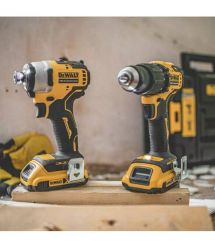 DeWALT DeWalt set of two brushless cordless tools 18V XR drill-screwdriver DCD709 impact screwdriver DCF80 battery 2x2A·h ZP an
