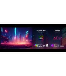 MSI Монітор MSI 31.5" MAG 322UP-E16 2xHDMI, DP, USB-C, Audio, QD-OLED, 3840x2160, 165Hz, 0.03ms, sRGB 138%, FreeSync, HAS