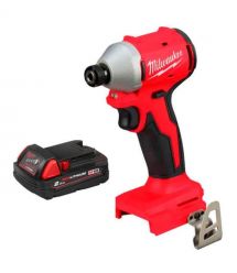 Milwaukee Гвинтоверт ударний акумуляторний Milwaukee M18 BLIDRC-0 18В АКБ1х2А·год 190Нм 0-3600об/хв 1.3кг без АКБ та ЗП