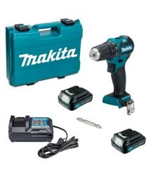 Makita Шурупокрут-дриль акумуляторний Makita DF332DWYE 10.8В 2х1.5А·год 21·35Нм 0-450·0-1500об/хв ЗП кейс 0.86кг