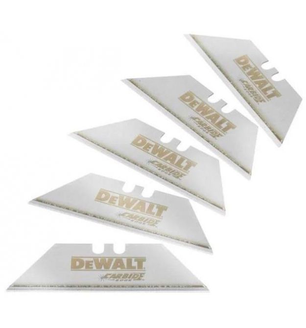 DeWALT Леза трапецеподібні DeWALT Carbide запасні 62мм 5шт