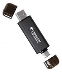 Transcend Портативний SSD Transcend 2TB USB 3.1 Gen 2 Type-A + Type-C ESD310 Чорний