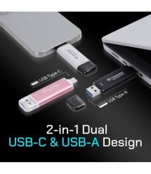 Transcend Портативний SSD Transcend 2TB USB 3.1 Gen 2 Type-A + Type-C ESD310 Чорний