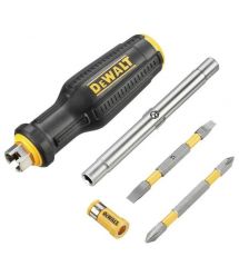 DeWALT Викрутки DeWALT FULL FIT 6 Way, з бітами 2 шт, руків'я двокомпонентне, 75мм шт, SL, PH