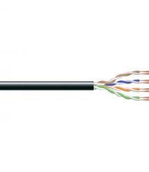 Digitus Кабель "витая пара" САТ 5e U-UTP, патч-кордовый, 305м, AWG 24/7, внешний, черный