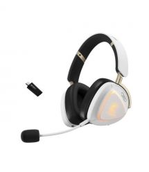 ASUS Гарнитура игровая ROG Delta II, 3.5мм/BT/WL, RGB, 2м, белый KJP Ed.