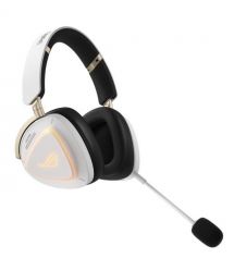 ASUS Гарнитура игровая ROG Delta II, 3.5мм/BT/WL, RGB, 2м, белый KJP Ed.