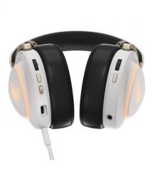 ASUS Гарнитура игровая ROG Delta II, 3.5мм/BT/WL, RGB, 2м, белый KJP Ed.