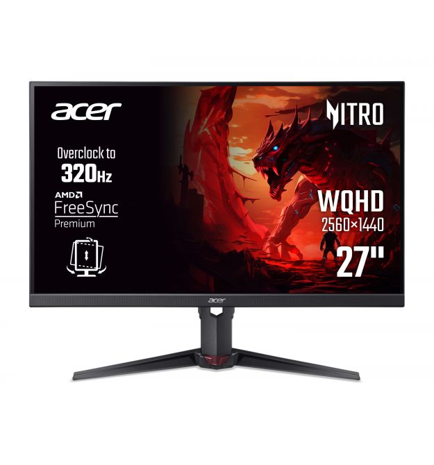 Acer Монітор Acer 27"Nitro XV270UF3bmiiprx 2xHDMI, DP, MM IPS, 2560x1440, 320Hz, 1ms