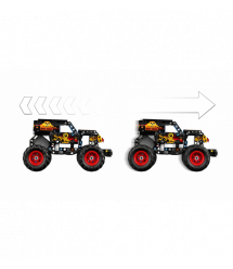 LEGO Конструктор LEGO Technic Monster Jam™ Grave Digger™ Вогонь і лід