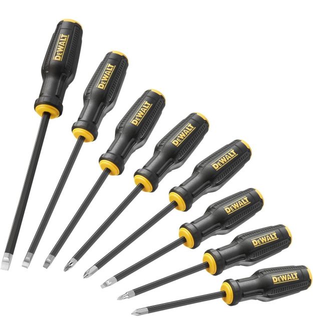 DeWALT Викрутки DeWALT TOUGHSERIES MAX FIT, SL, PH, SQ, набір 8шт