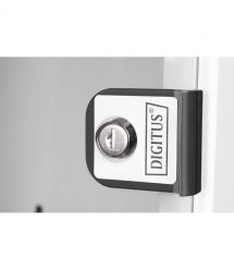 Digitus Шкаф 10", 6U, SOHO PRO, стеклянные двери, 315x300 мм, 30 кг максимально, серый