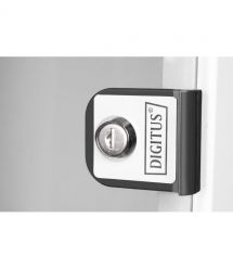 Digitus Шкаф 10", 12U, SOHO PRO, стеклянные двери, 315x300 мм, 30кг максимально, серая