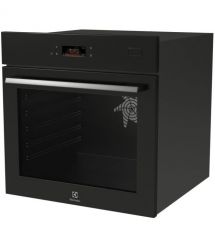 Electrolux Electrolux oven electrical, 70l, А++, steam, display, convection, steamer function, telescopic rails, black