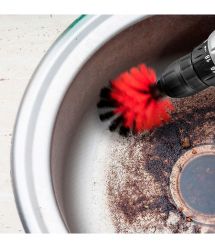 Graphite Щітки для чищення GRAPHITE для дрилів 1/4" HEX 50мм, 90мм, 100мм, 130мм набір 4шт