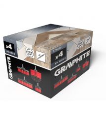 Graphite Щітки для чищення GRAPHITE для дрилів 1/4" HEX 50мм, 90мм, 100мм, 130мм набір 4шт