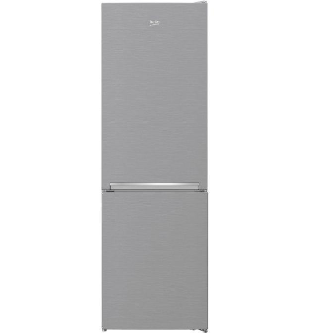 Beko Холодильник Beko з нижн. мороз., 186x60x67, xолод.відд.-215л, мороз.відд.-109л, 2дв., E, NF, нержавіюча сталь