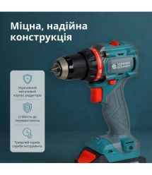 Könner & Söhnen Cordless impact drill Konner&Sohnen KS ID20V-60 KIT 74 18V 1x2A·h 60Nm 0-450·0-1900rpm LED-light ZP set of d