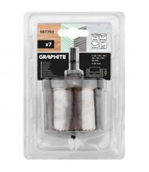 Graphite Коронки по дереву GRAPHITE 26-63х50мм 7шт