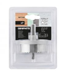 Graphite Коронки по дереву GRAPHITE 26,32,38,45,50,56,63мм, 7шт