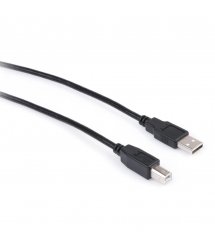 Кабель USB 2.0 AM / BM, 1.0m, 1 феррит, черный, Пакет Q200