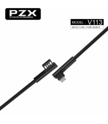 Кабель PZX V-113, Quick Charge OPPO Cable, 4.0A, Black, длина 1м, угловой, BOX