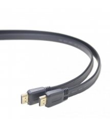 Кабель HDMI-HDMI 1.5m, v1.4, плоский Black, (Пакет), Q160