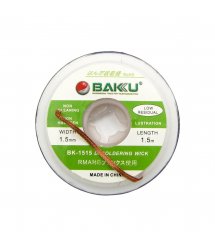 Оплетка для удаления припоя BAKKU BK-1515, 1,5mm x 1,5m, Box