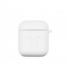Чехол 2Е для Apple AirPods, Pure Color Silicone Imprint (1.5mm), White