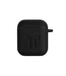 Чехол 2Е для Apple AirPods, Pure Color Silicone Imprint (1.5mm), Black