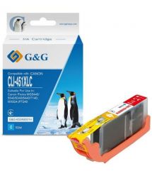 Картридж G&G для Canon CLI-451C (Cyan) PIXMA MG5440/MG6340