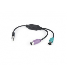 Перехідник USB AM - 2 * PS2, 20см, Black OEM Q25