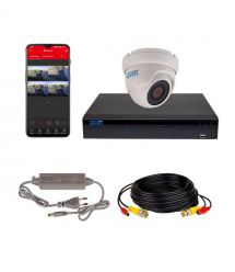 Комплект видеонаблюдения на 1 купольную 2 Мп камеру SEVEN KS-7611OW-2MP