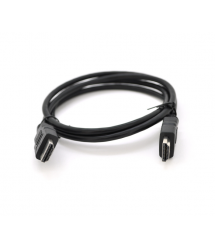 Кабель Merlion HDMI-HDMI HIGH SPEED 1.2m, v1.4, OD-7.5mm, круглый Black, коннектор Black, (Пакет) Q250