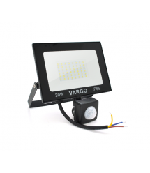 Прожектор LED c датчиком движения Vg-30W, IP65, 6500K, 2700Лм. Box