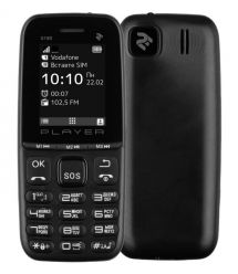 2E Мобильный телефон S180 2021 Dual SIM без ЗУ Black