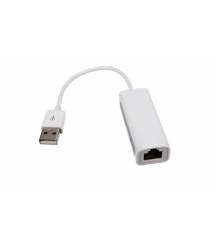 Контроллер USB 2.0 to Ethernet VEGGIEG - Сетевой адаптер 10 - 100Mbps с проводом, RTL-8152B, White, Blister-Box