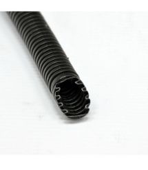 Гофро-труба D16-10.7 мм, PVC внутр.-наружная с протяжкой, УФ стойкая, 50 м, черная, KOPOS