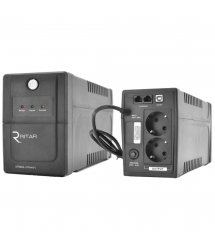 ИБП Ritar RTP800 (480W) Proxima-L, LED, AVR, 2st, 2xSCHUKO socket, 1x12V9Ah, plastik Case Q4 ( 370*145* 225 ) 5,4 кг (310*90*14