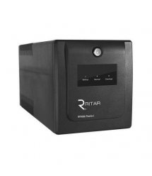 ИБП Ritar RTP1000 (600W) Proxima-D, LCD, AVR, 3st, 4xSCHUKO socket, 2x12V7Ah, plastik Case. Q2